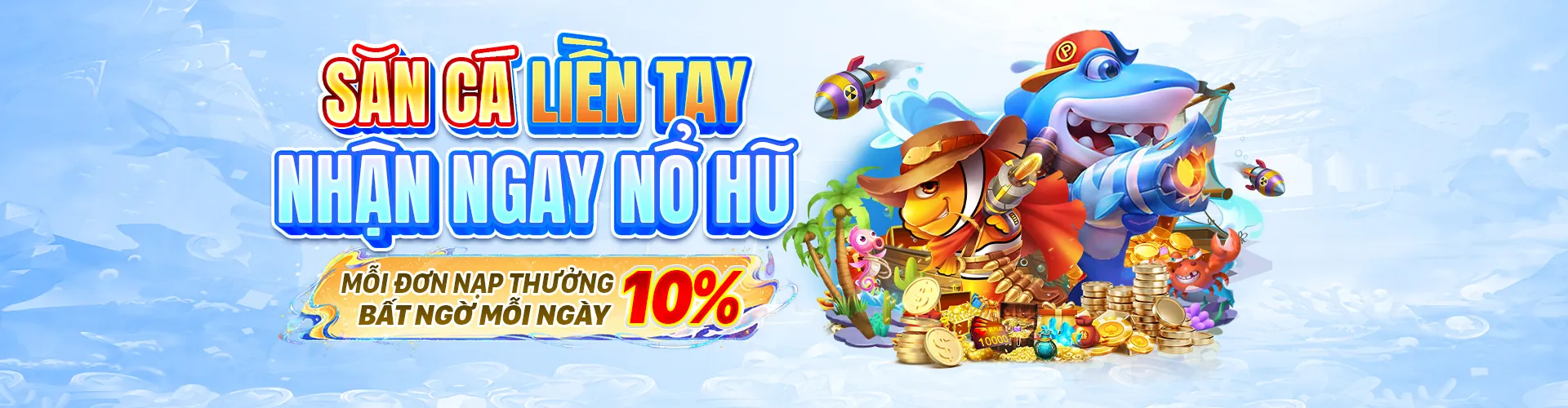 Hình ảnh game Bắn Cá 789win Trang Chủ với các loài cá và kho báu rực rỡ