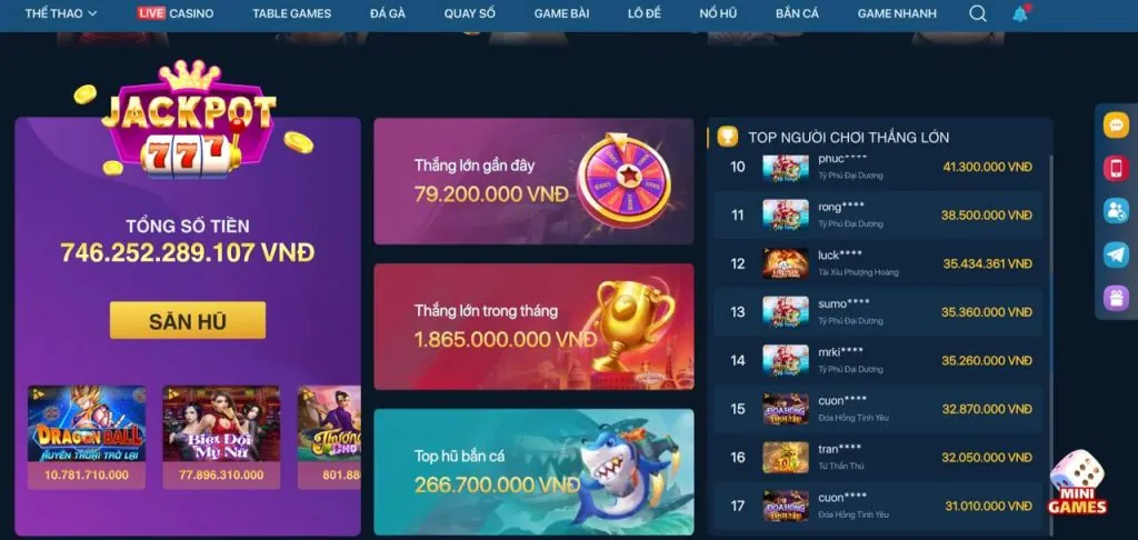 Các loại hình cá cược đa dạng tại 789win